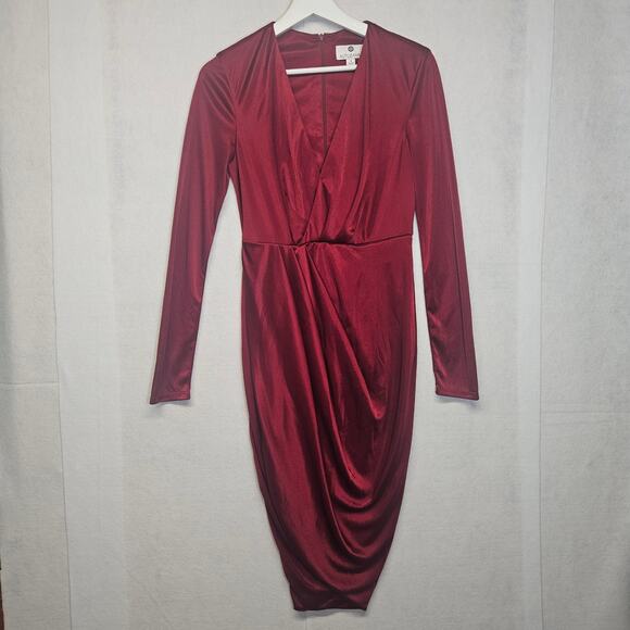 Altuzarra For Target Dresses & Skirts - Altuzarra for Target Dress  Maroon Red Satin Wrap Dress